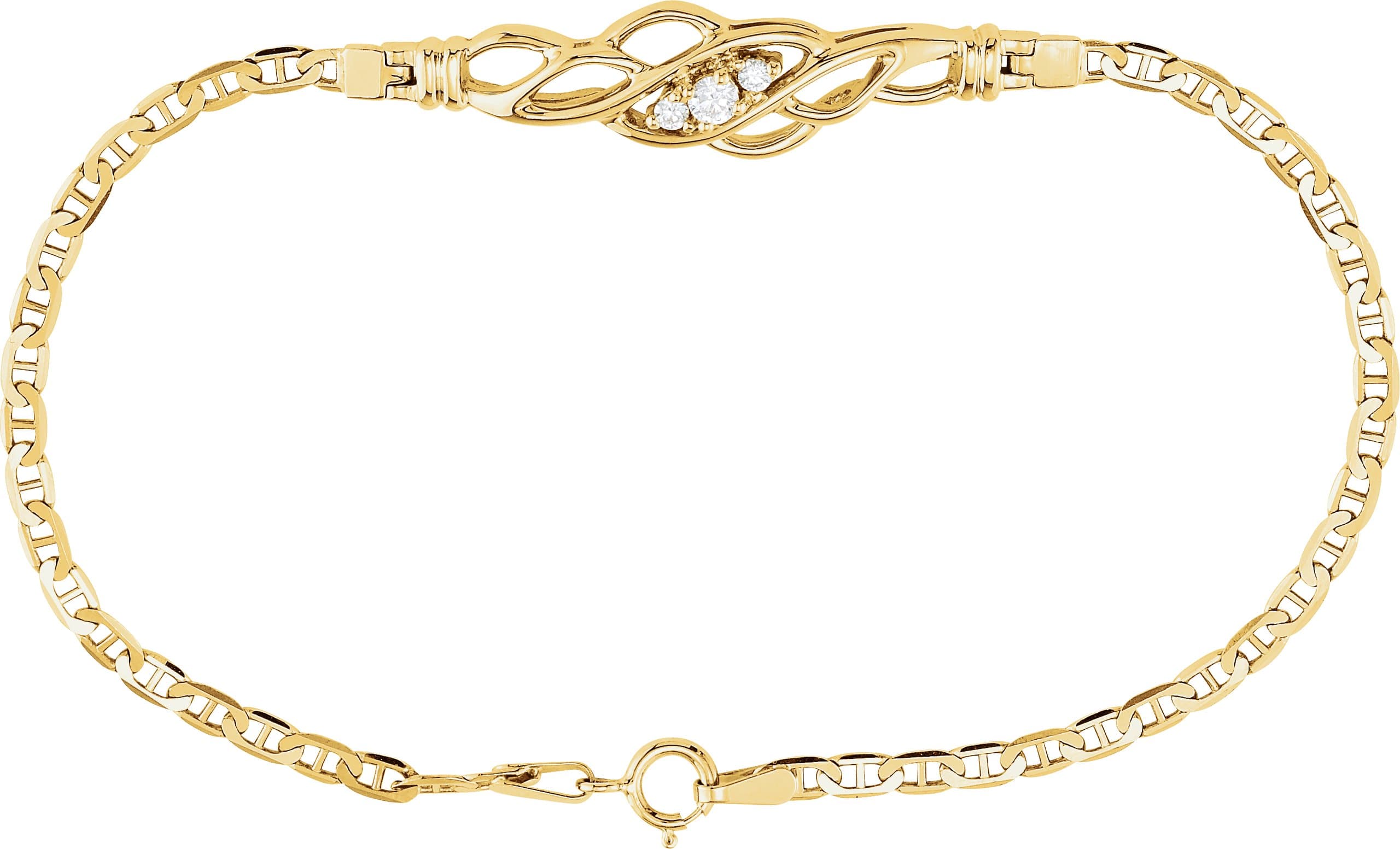 Accented Anchor Bracelet view 1