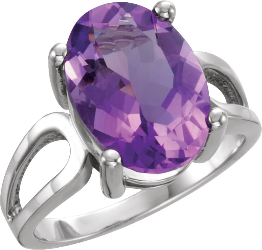 14K Rose 12x10 mm Natural London Blue Topaz Ring