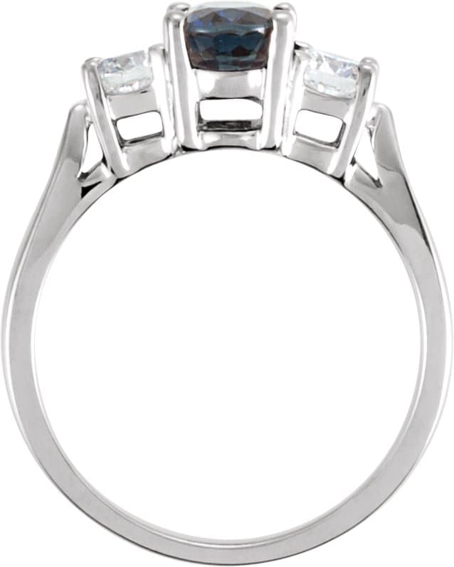 Three-Stone Ring view 2