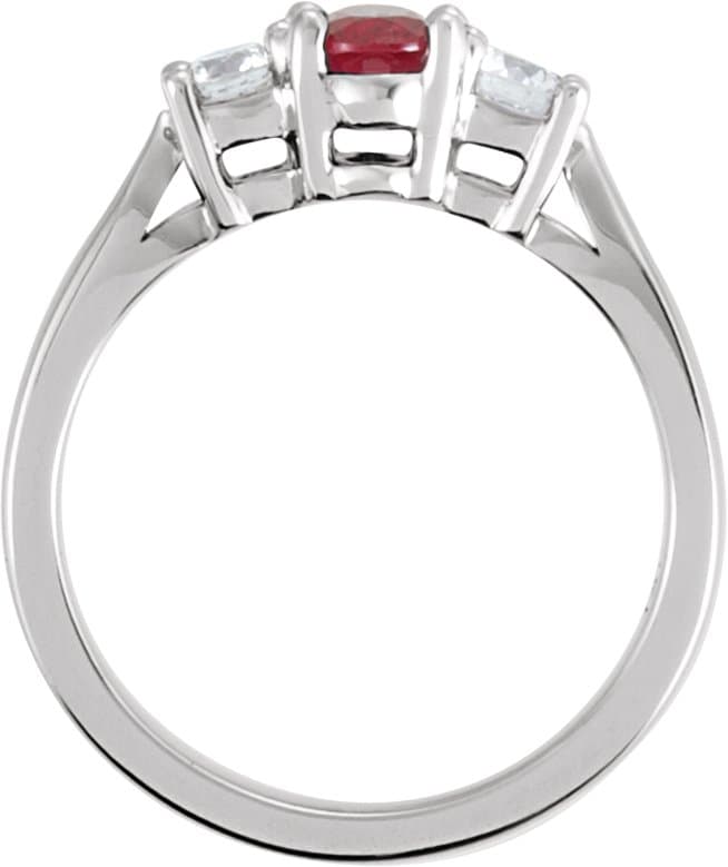 Three-Stone Ring view 2