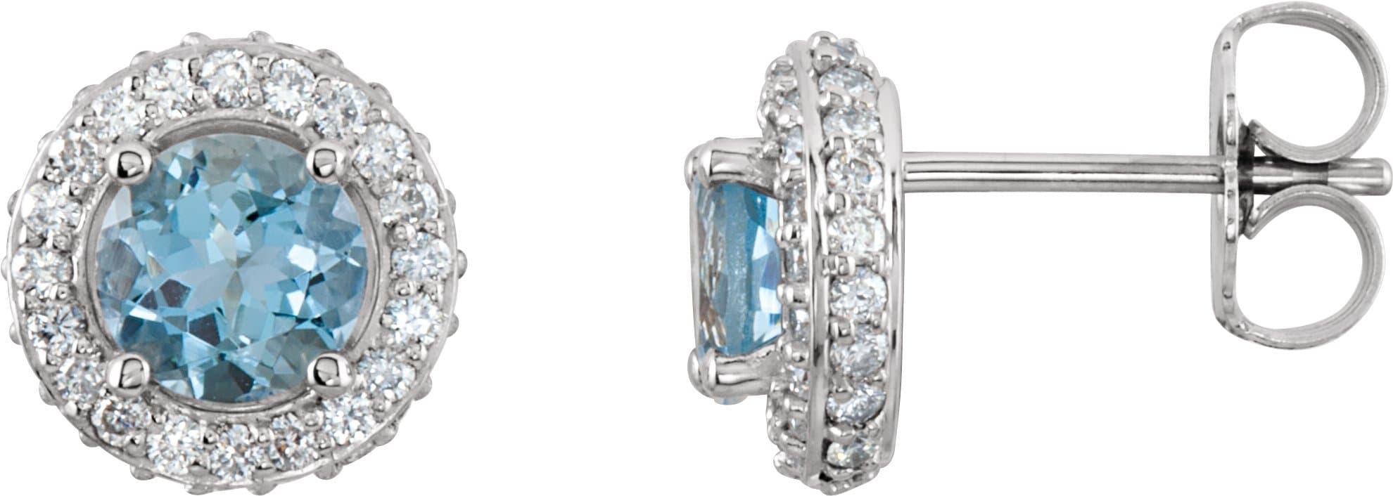 14K White 1 7/8 CTW Natural Diamond Earrings
