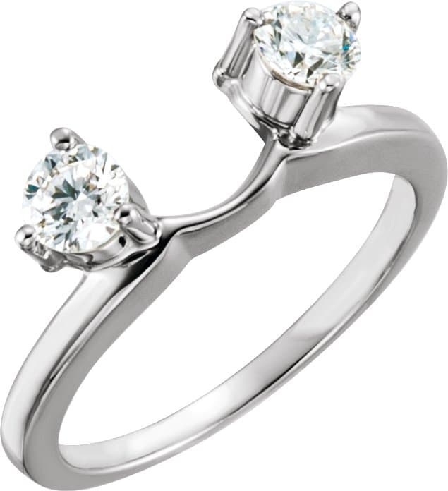 14K Rose 1/2 CTW Lab-Grown Diamond  Wrap-Style Enhancer