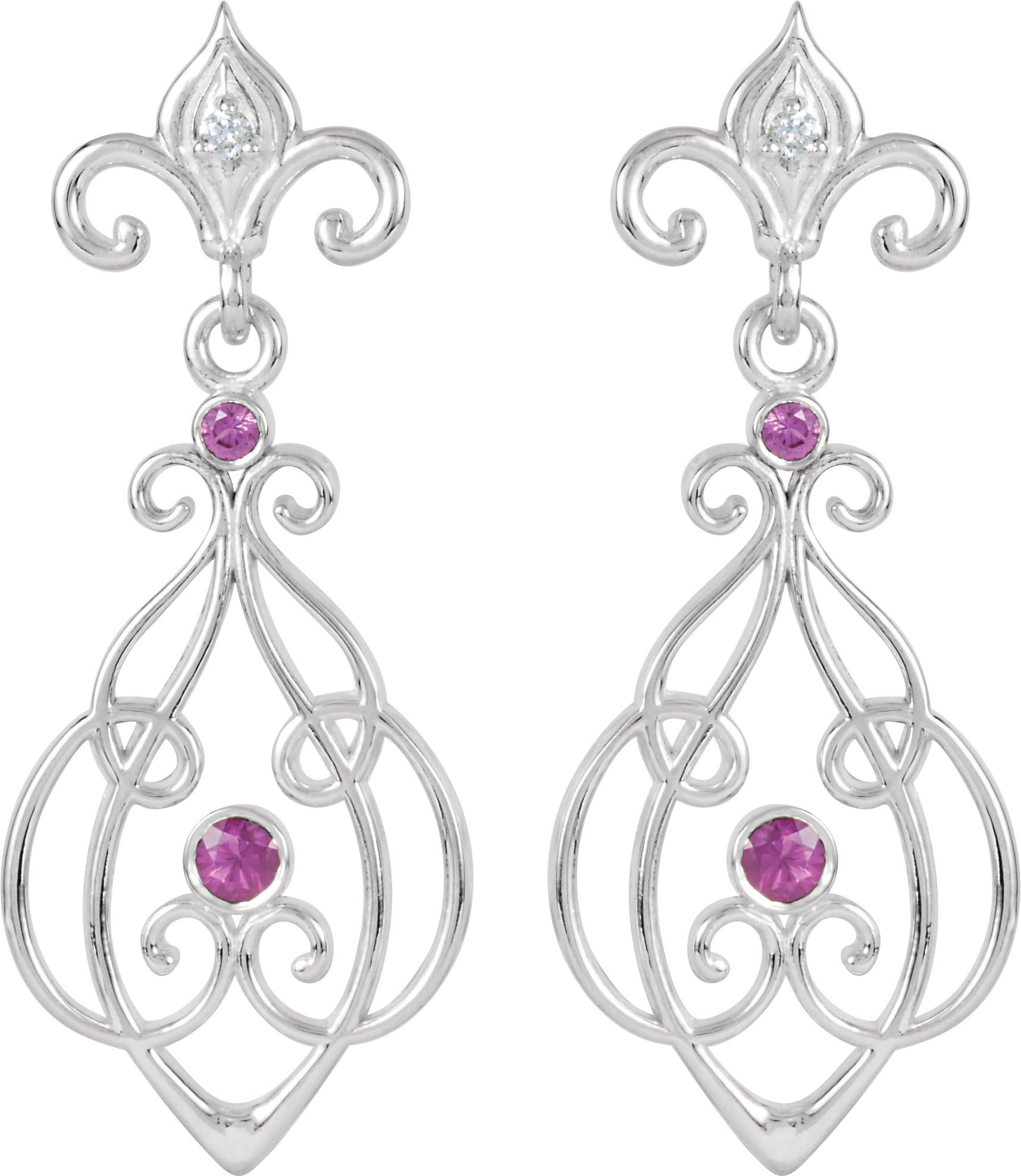 Fleur-de-lis Earrings view 2
