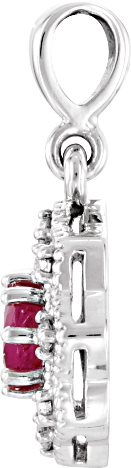 Halo-Style Pendant view 2