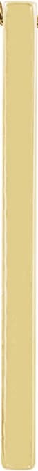 14K Yellow Bar Pendant