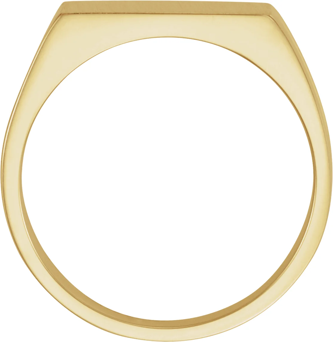 Rectangle Signet Ring, view 3