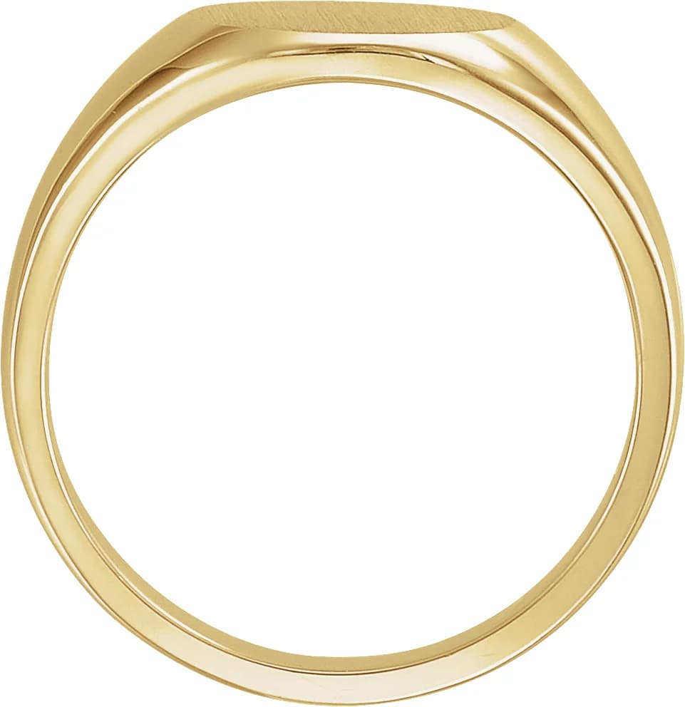 Round Signet Ring, view 3