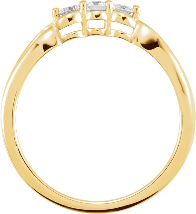 Three-Stone Ring view 2