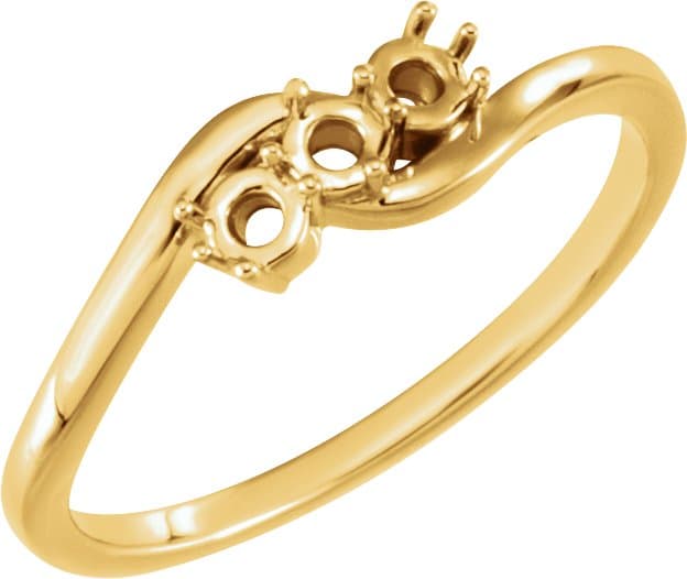 Platinum 1/2 CTW Natural Diamond Three-Stone Ring