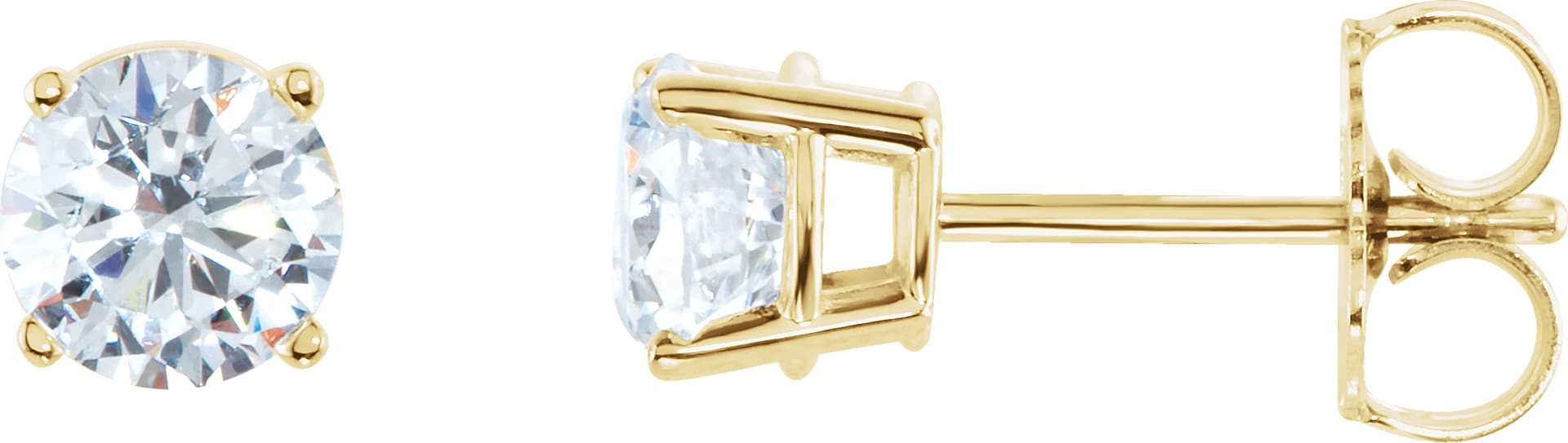 14K Yellow 2 CTW Natural Diamond Earrings