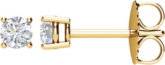14K White 1/3 CTW Natural Diamond Stud Earrings