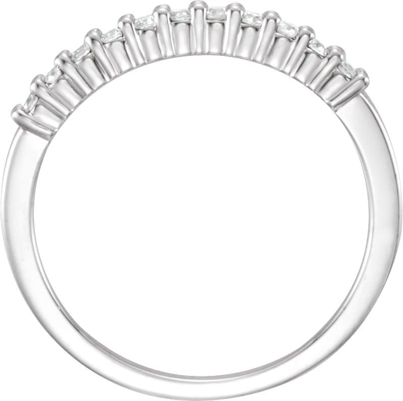 Platinum 1/5 CTW Natural Diamond Anniversary Band view 2