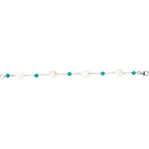 Accented Pearl Station Bracelet view 3