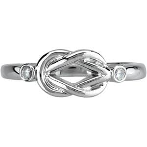 Accented Knot Ring view 3