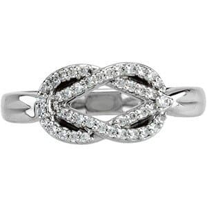 Accented Knot Ring view 3