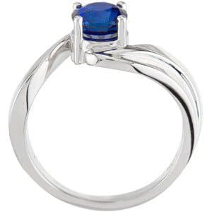 Solitaire Bypass Ring view 3