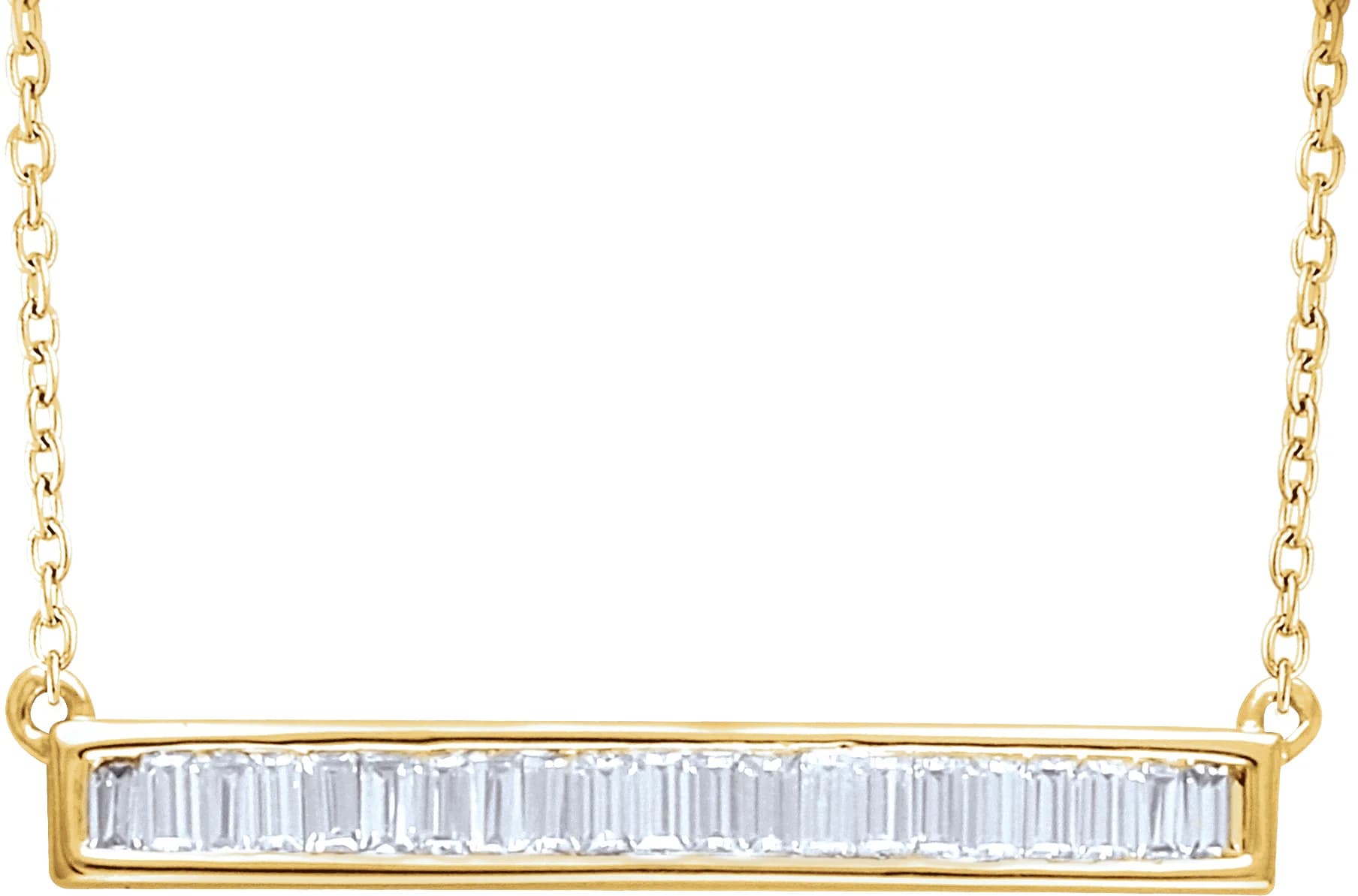 Baguette Bar Necklace