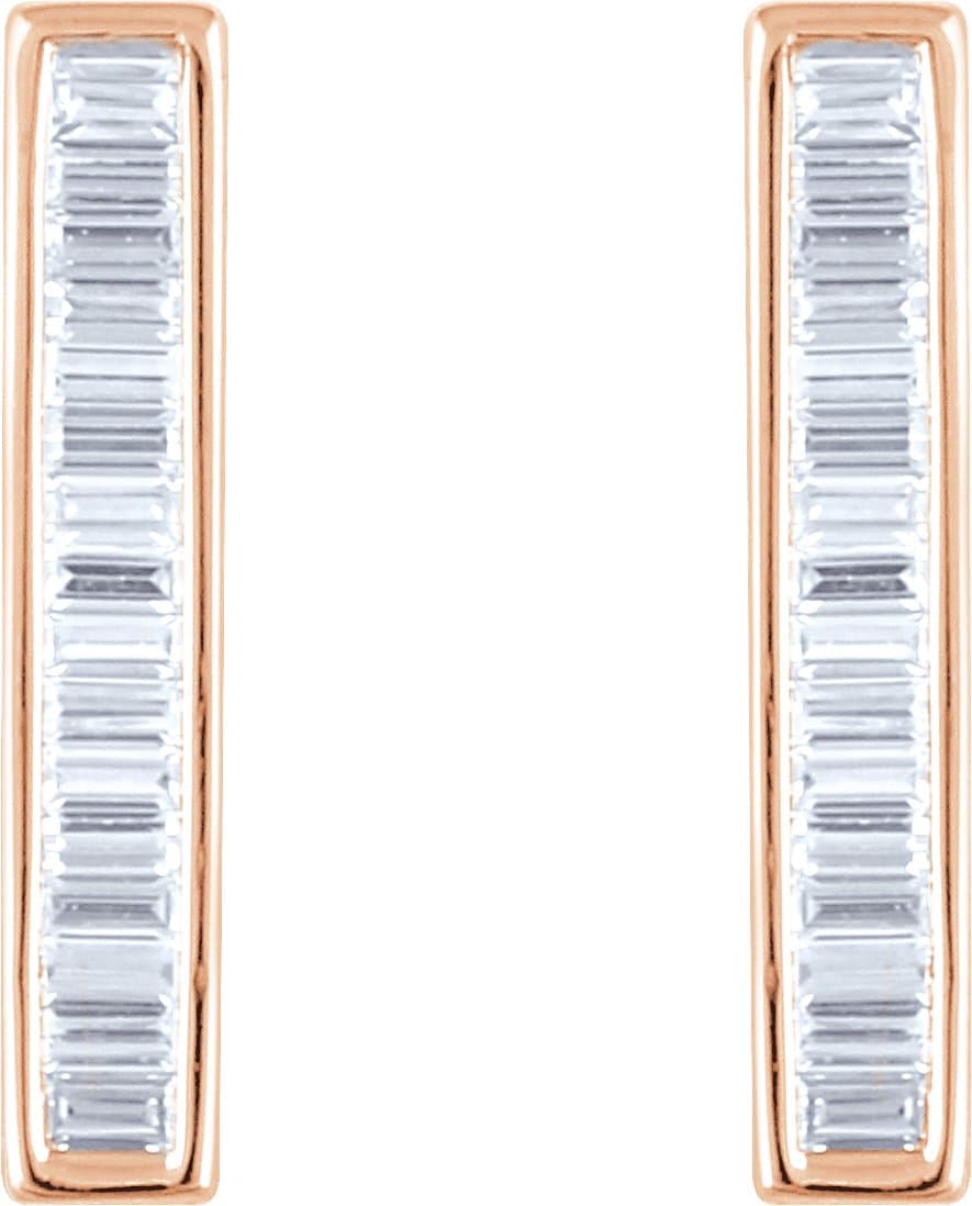 Baguette Bar Earrings view 2