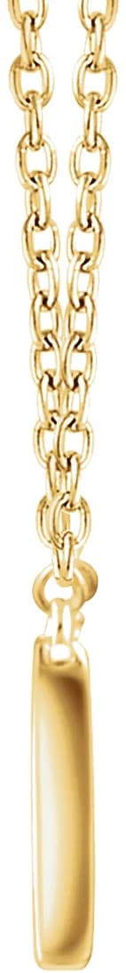Rectangle Bar Necklace — view 3