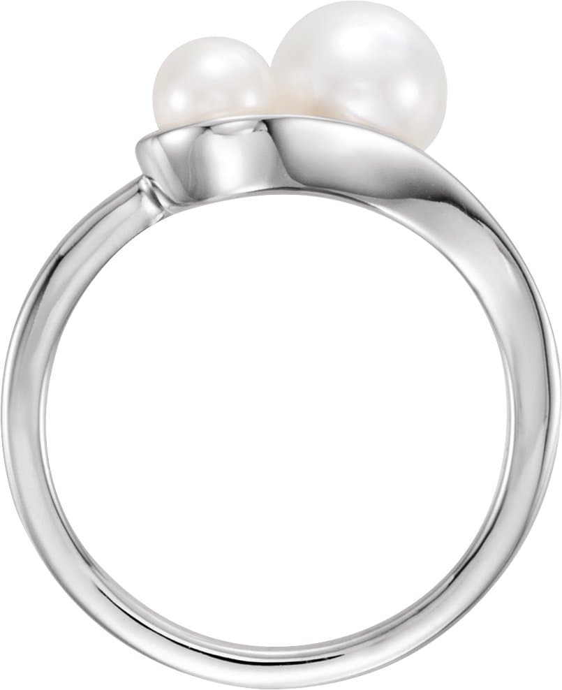 Two-Stone Pearl Ring view 2