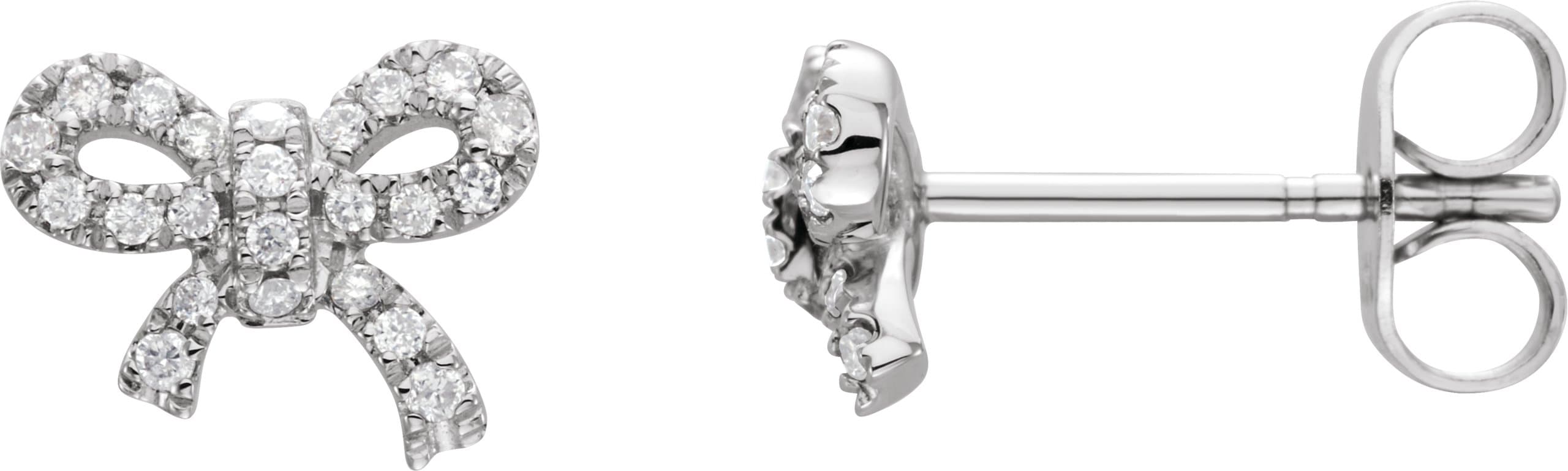 14K Rose 1/5 CTW Natural Diamond Earrings