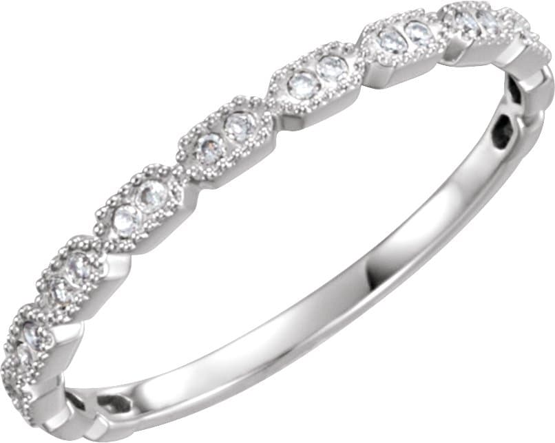 14K Rose .08 CTW Natural Diamond Ring