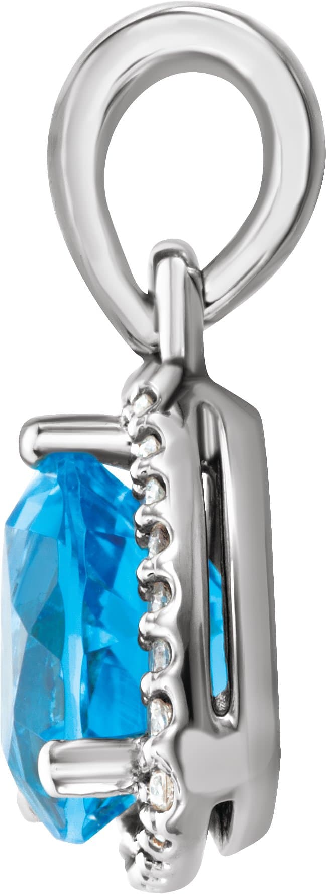 Trillion Halo-Style Pendant view 2