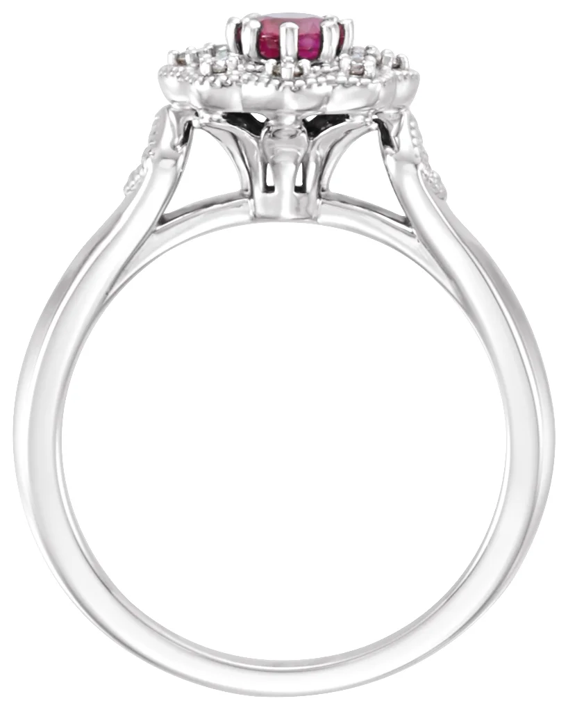 Halo-Style Ring, view 3