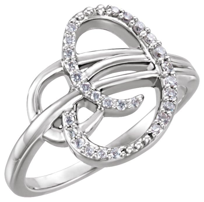 14K Rose 1/6 CTW Natural Diamond Ring