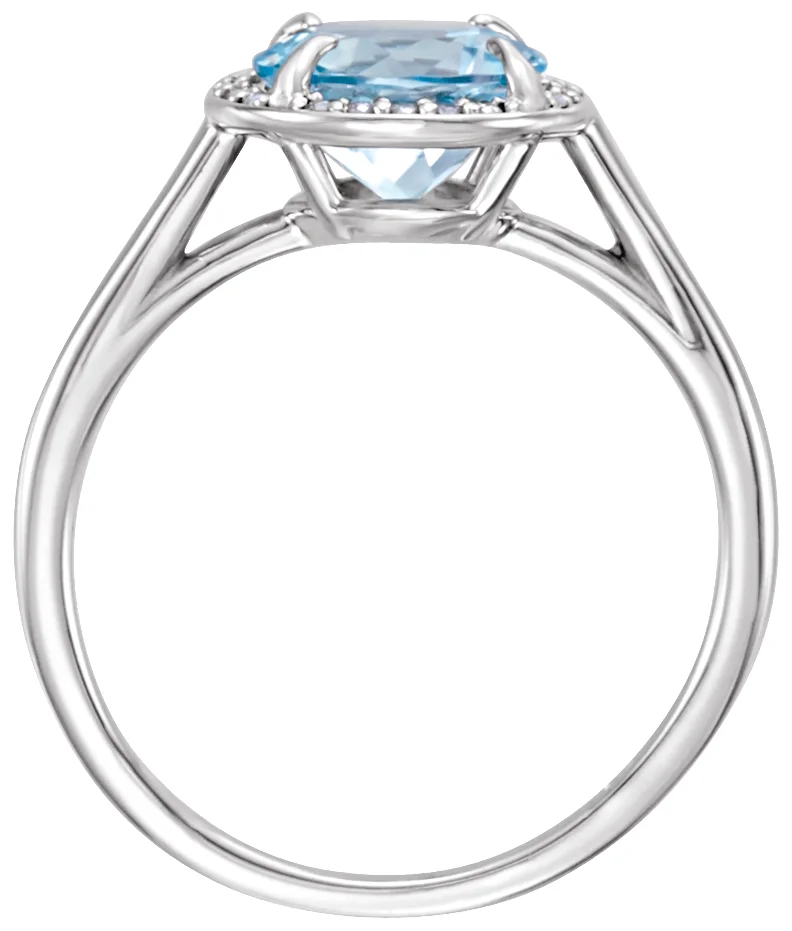 Halo-Style Ring, view 3