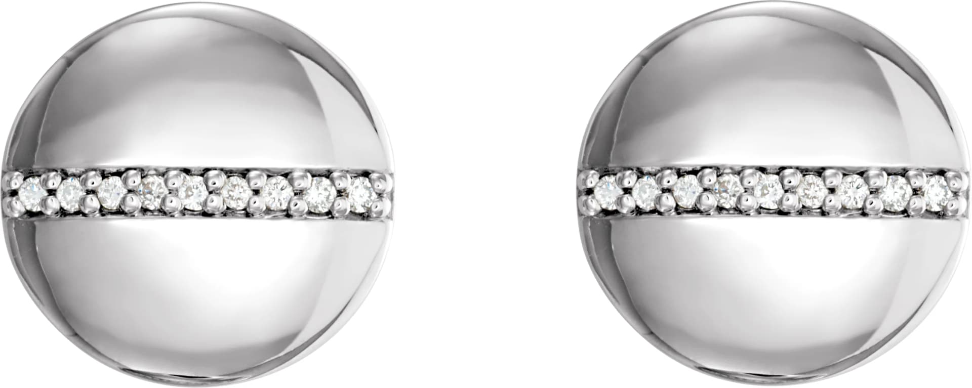 Accented Circle Earrings, view 3