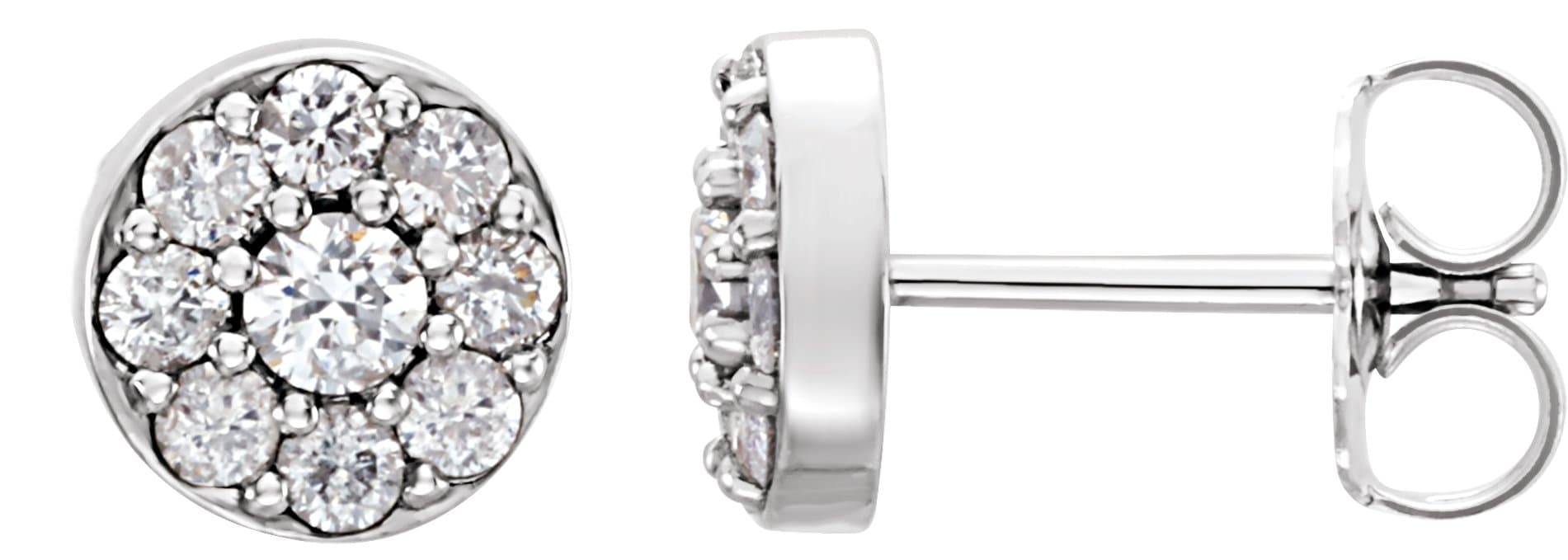 14K Rose 3/8 CTW Lab-Grown Diamond Earrings