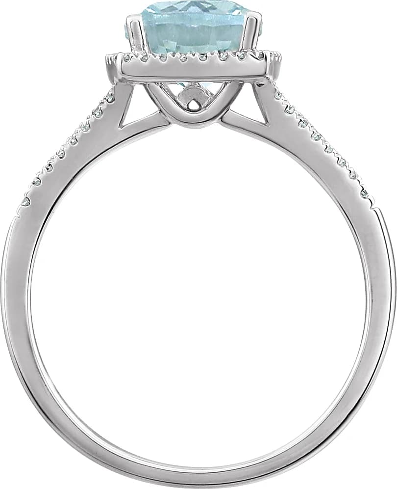 Halo-Style Ring, view 3