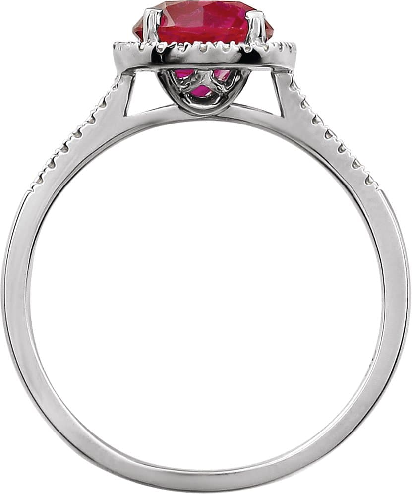 Halo-Style Birthstone Ring view 2