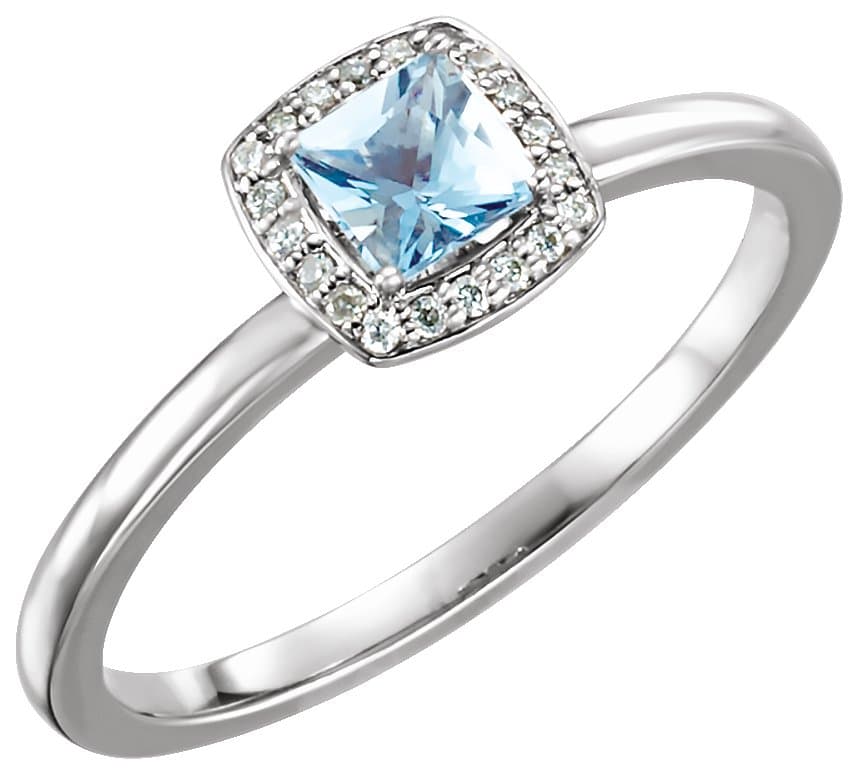 14K Rose  3/8 CTW Natural Diamond Ring