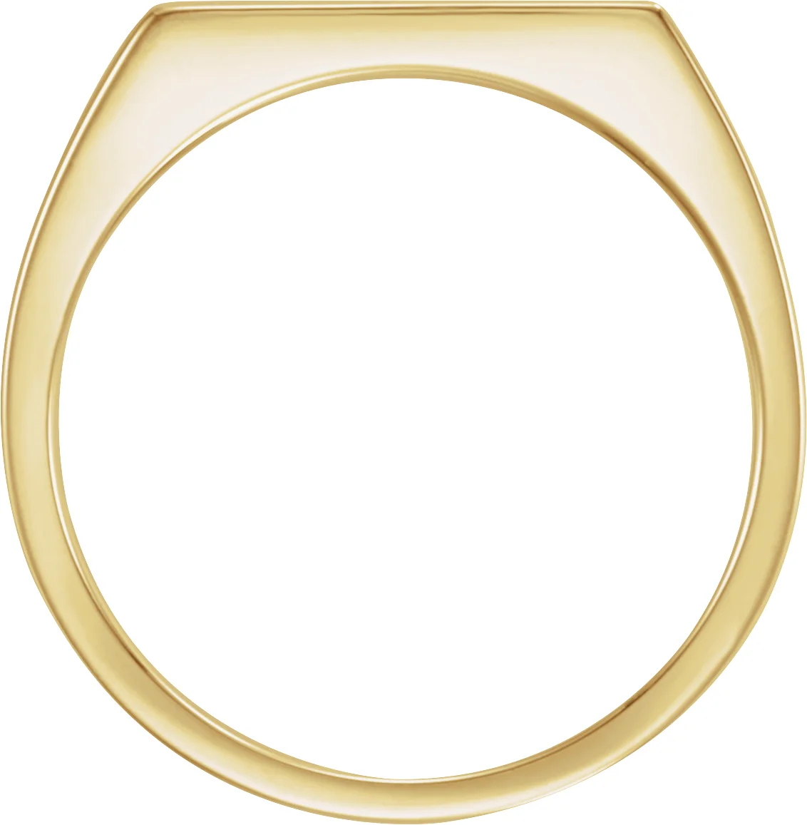 Rectangle Signet Ring, view 3