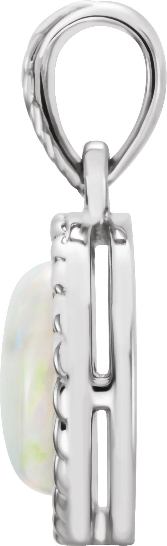 Leaf Cabochon Pendant view 2