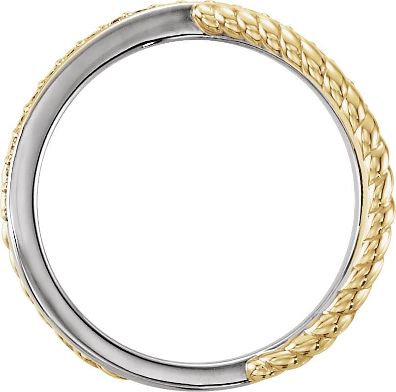 Criss-Cross Rope Ring view 2