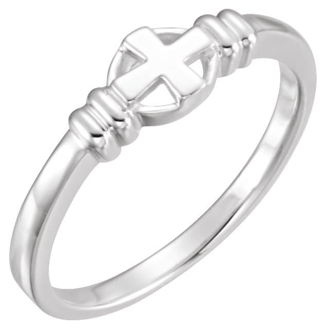 10K Yellow Cross Chastity Ring