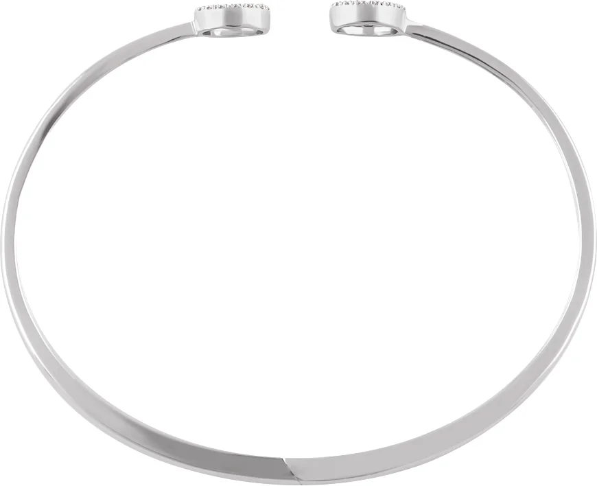 Circle Hinged Cuff Bracelet, view 4