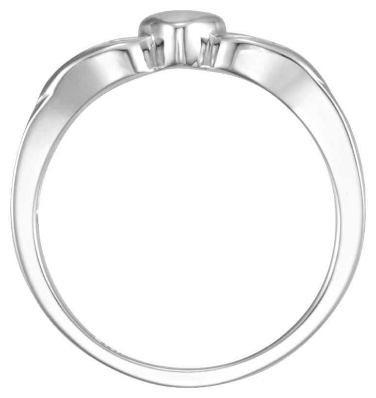 Heart & Cross Ring view 2