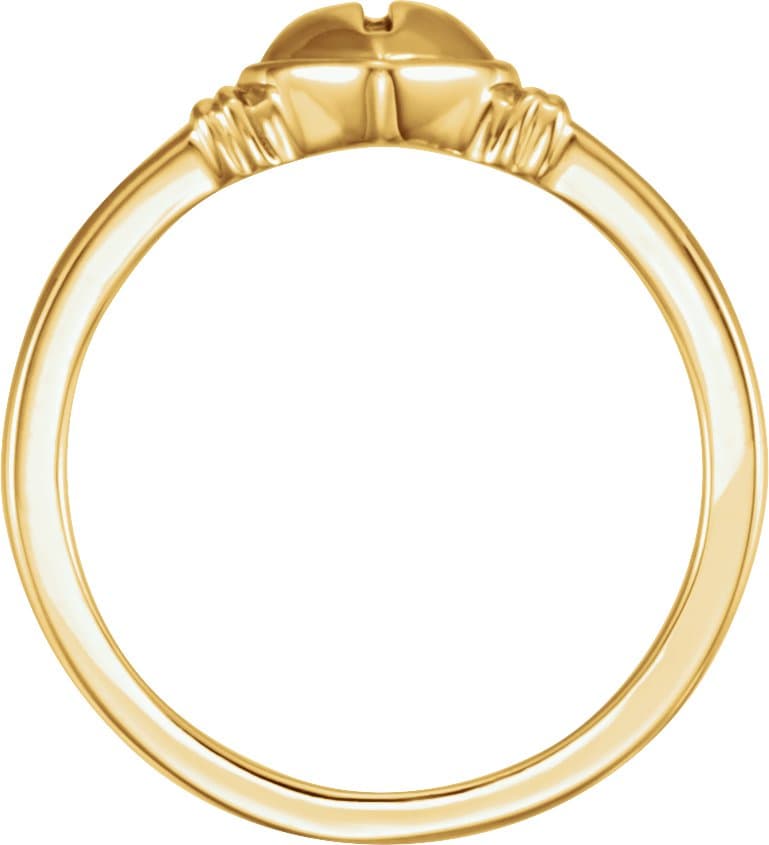 Heart & Cross Ring view 2