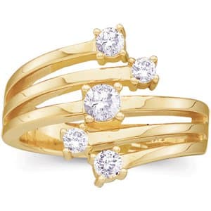 14K White 1/4 CTW Natural Diamond Ring