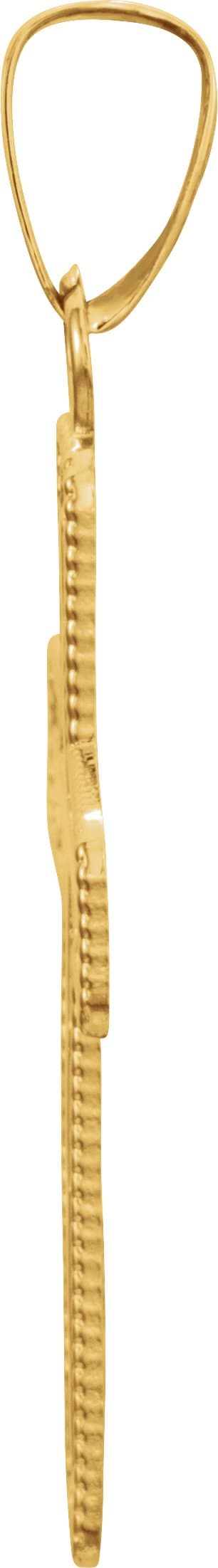 Milgrain Cross Pendant view 2
