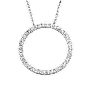 Accented Circle Necklace view 2