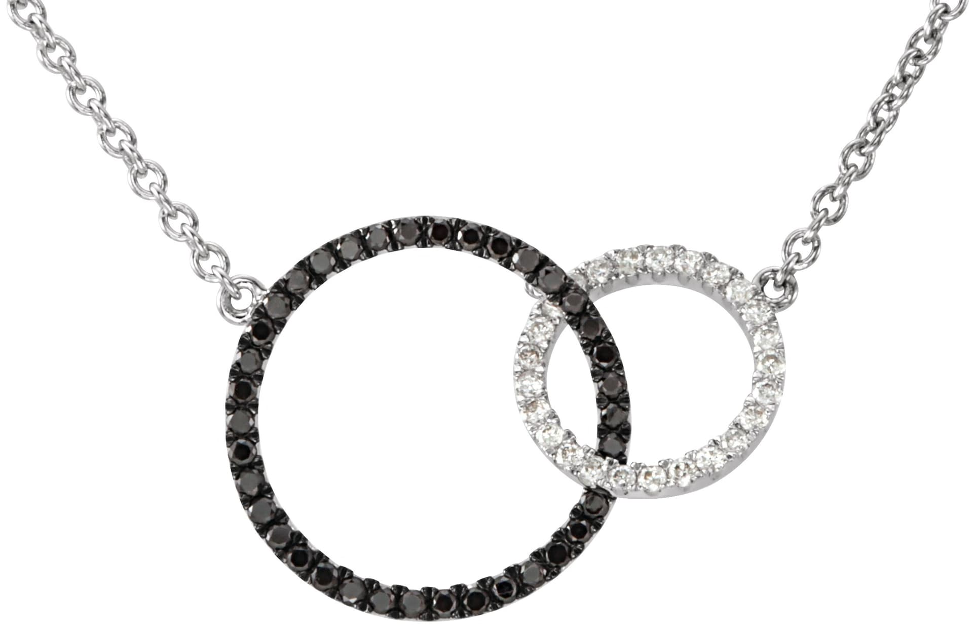 14K Rose 1/3 CTW Natural Diamond Circle 18 Necklace