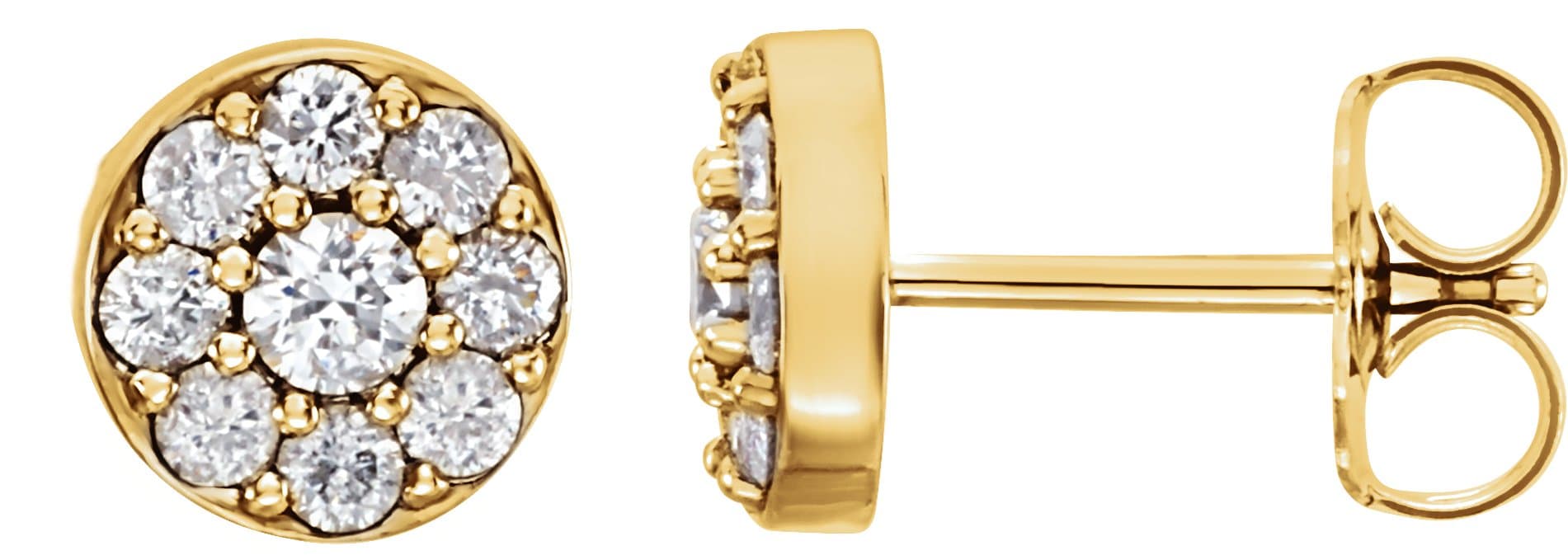 14K Rose 3/8 CTW Lab-Grown Diamond Earrings