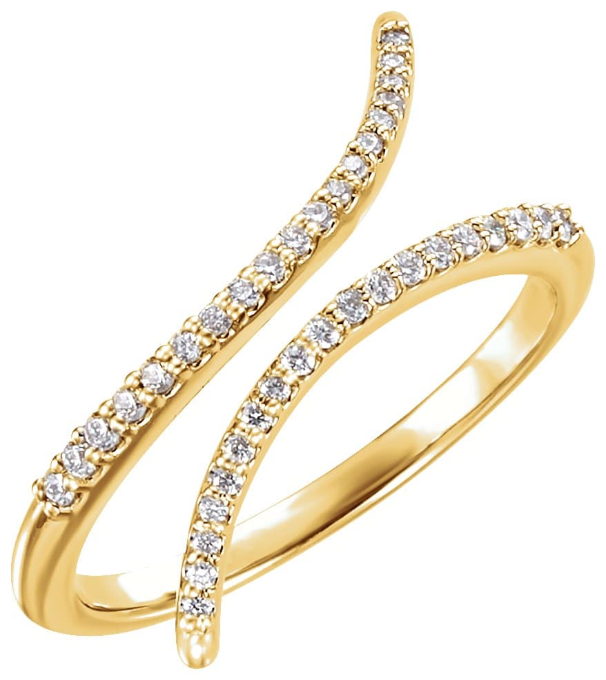 14K Rose 1/6 CTW Natural Diamond Ring