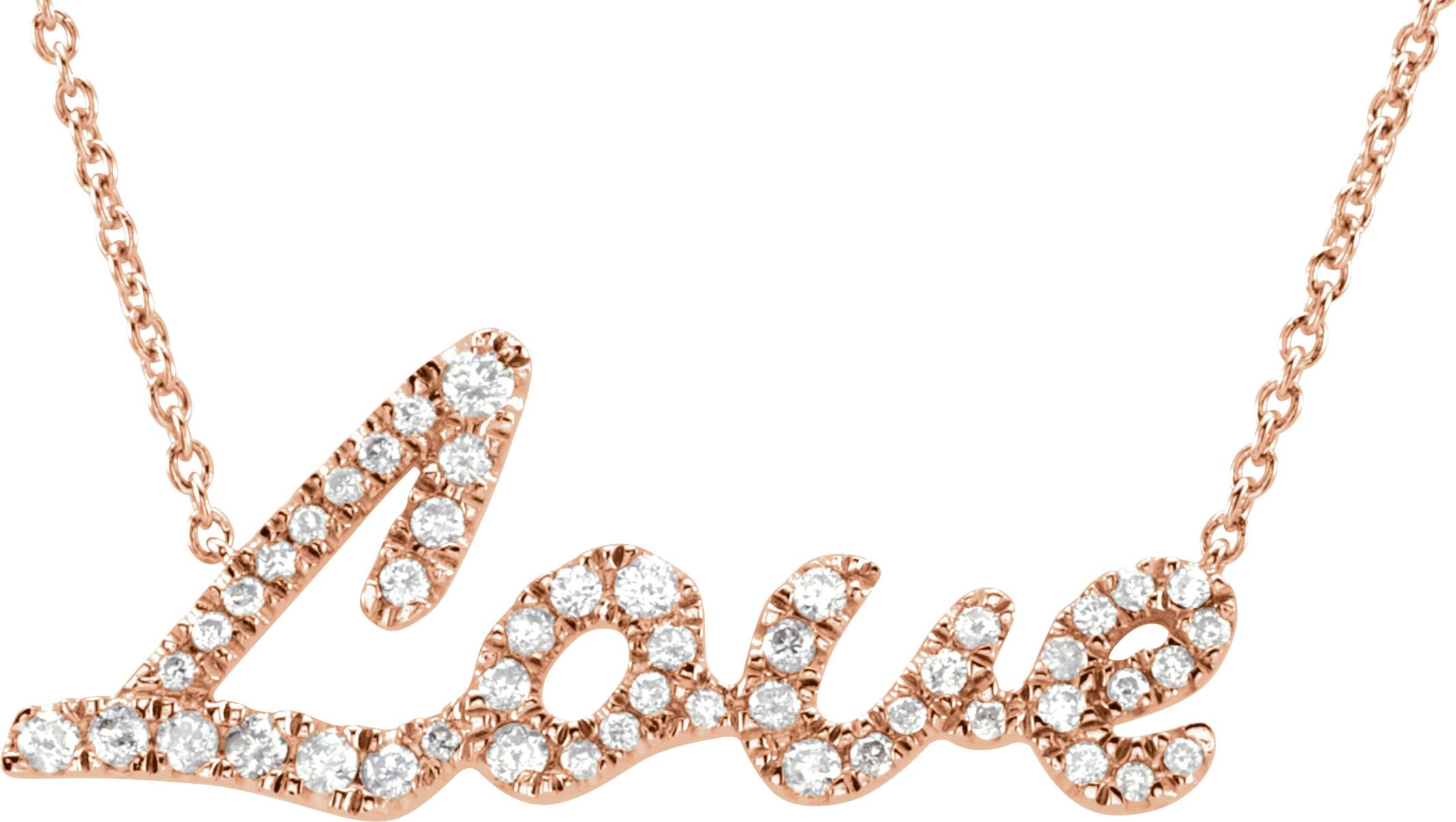14K Rose 1/4 CTW Natural Diamond 18 Necklace
