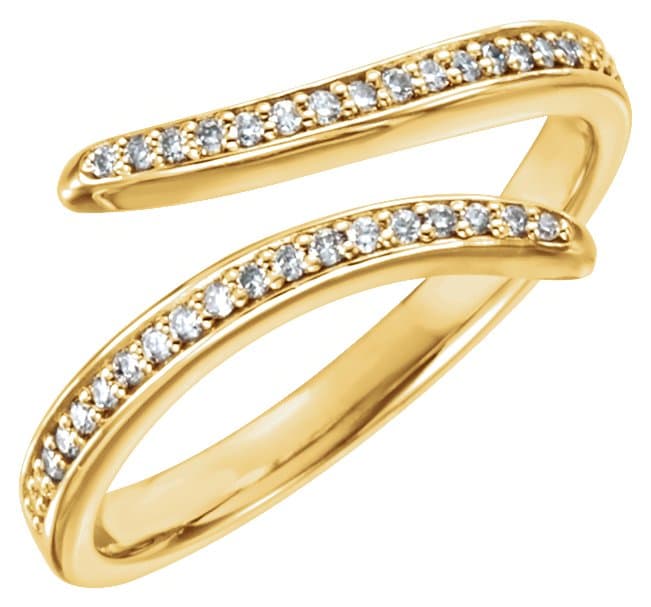 14K Rose 1/8 CTW Natural Diamond Ring